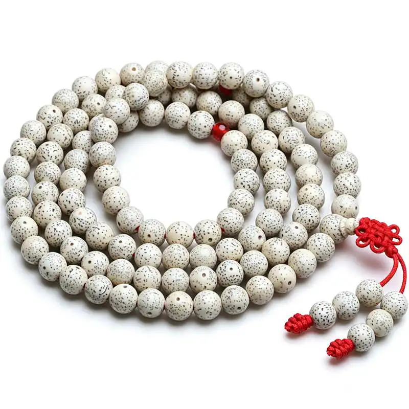 Tràng hạt bồ đề Tinh Nguyệt trắng 108 hạt – hạt 8mm (TT01)