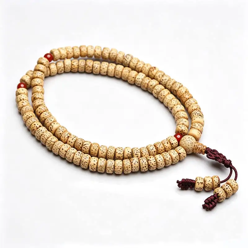 Tràng hạt bồ đề Tinh Nguyệt vàng 108 hạt – hạt trụ (TT03) – ảnh 3